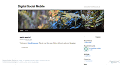 Desktop Screenshot of digitalsocialmobile.wordpress.com