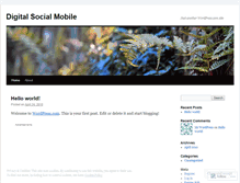 Tablet Screenshot of digitalsocialmobile.wordpress.com