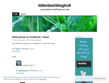 Tablet Screenshot of letterdashblogtroll.wordpress.com