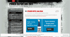 Desktop Screenshot of powerreporting2011.wordpress.com