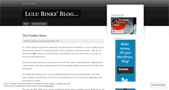 Desktop Screenshot of lulubinks.wordpress.com