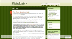 Desktop Screenshot of lifeinthedrivethru.wordpress.com