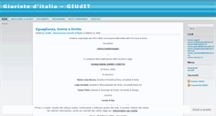 Desktop Screenshot of giuristeditalia.wordpress.com