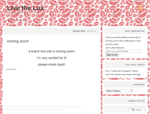Tablet Screenshot of livethelux.wordpress.com