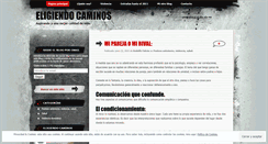 Desktop Screenshot of eligiendocaminos.wordpress.com