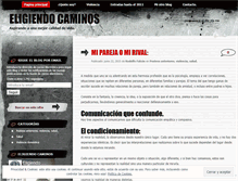 Tablet Screenshot of eligiendocaminos.wordpress.com