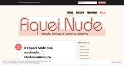 Desktop Screenshot of fiqueinude.wordpress.com