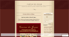 Desktop Screenshot of cartasdejogar.wordpress.com