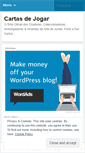 Mobile Screenshot of cartasdejogar.wordpress.com