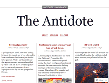 Tablet Screenshot of antidote2ignorance.wordpress.com