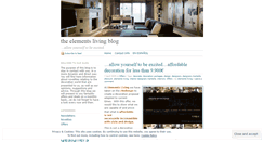 Desktop Screenshot of elementsliving2.wordpress.com