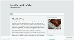 Desktop Screenshot of fromthemouthofabe.wordpress.com
