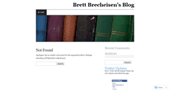 Desktop Screenshot of bbrecheisen.wordpress.com