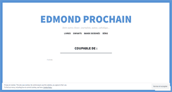 Desktop Screenshot of edmondprochain.wordpress.com
