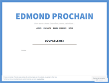 Tablet Screenshot of edmondprochain.wordpress.com