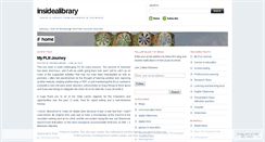 Desktop Screenshot of insidealibrary.wordpress.com
