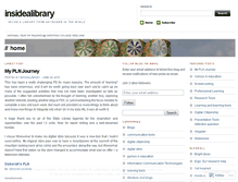 Tablet Screenshot of insidealibrary.wordpress.com