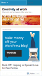 Mobile Screenshot of createatwork.wordpress.com