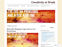 Tablet Screenshot of createatwork.wordpress.com