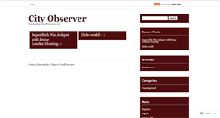 Desktop Screenshot of city0bserver.wordpress.com