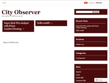 Tablet Screenshot of city0bserver.wordpress.com