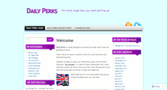 Desktop Screenshot of dailyperks.wordpress.com
