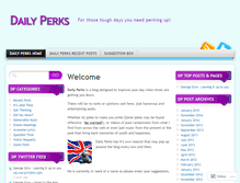 Tablet Screenshot of dailyperks.wordpress.com