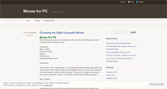 Desktop Screenshot of mouseforpc.wordpress.com
