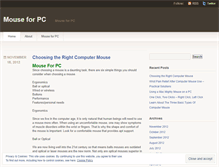Tablet Screenshot of mouseforpc.wordpress.com