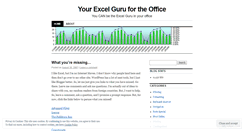 Desktop Screenshot of excelguru.wordpress.com