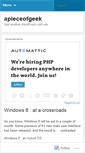 Mobile Screenshot of apieceofgeek.wordpress.com