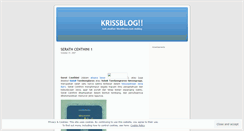 Desktop Screenshot of krismanto.wordpress.com