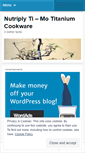 Mobile Screenshot of nutriply.wordpress.com