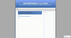 Desktop Screenshot of despertandoalavida.wordpress.com