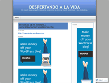 Tablet Screenshot of despertandoalavida.wordpress.com