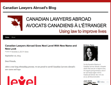 Tablet Screenshot of canadianlawyersabroad.wordpress.com