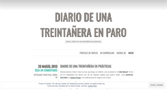 Desktop Screenshot of diariodeunatreintaneraenparo.wordpress.com