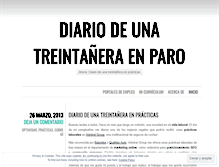 Tablet Screenshot of diariodeunatreintaneraenparo.wordpress.com