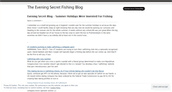 Desktop Screenshot of eveningsecret.wordpress.com