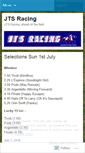 Mobile Screenshot of jtsracing.wordpress.com