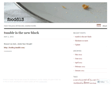Tablet Screenshot of food613.wordpress.com