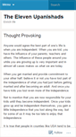 Mobile Screenshot of 11upanishads.wordpress.com