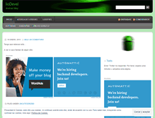 Tablet Screenshot of liodevel.wordpress.com
