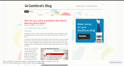 Desktop Screenshot of geekbrat.wordpress.com