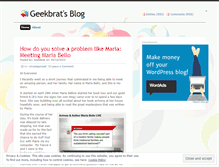 Tablet Screenshot of geekbrat.wordpress.com