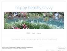 Tablet Screenshot of happyhealthysavvy.wordpress.com