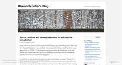 Desktop Screenshot of mhsoutofcontrol.wordpress.com