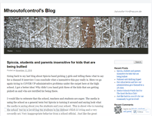 Tablet Screenshot of mhsoutofcontrol.wordpress.com