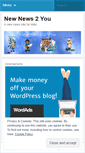 Mobile Screenshot of newnews2you.wordpress.com