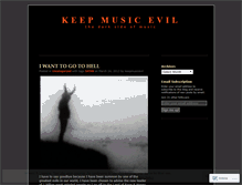 Tablet Screenshot of keepmusicevil.wordpress.com